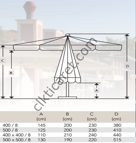 CLK Krank Teleskopik Logo Baskılı Şemsiye İmalatı ve Satışı