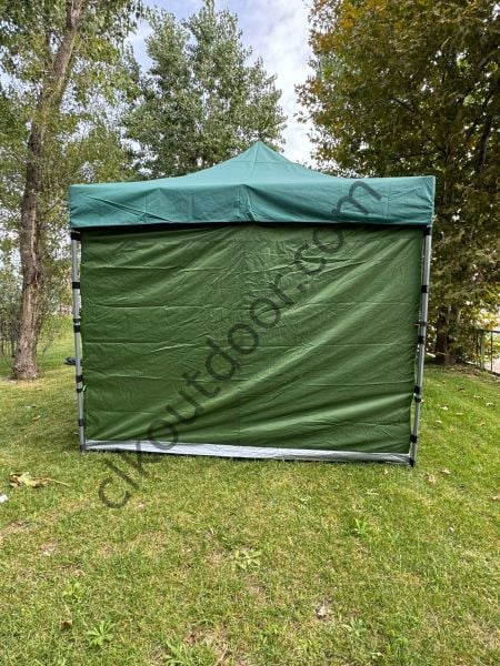 CLK 3x3 mt Katlanabilir Portatif Kısa Bagaj Boy 115 cm Gazebo Portatif Kamp Çadırı Haki Krem