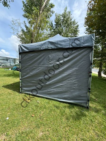CLK 3x3 mt 40 mm Kısa Bagaj Boy 115 cm Gazebo Portatif Kamp Çadırı Antrasit Gri Haki Askeri Yeşil