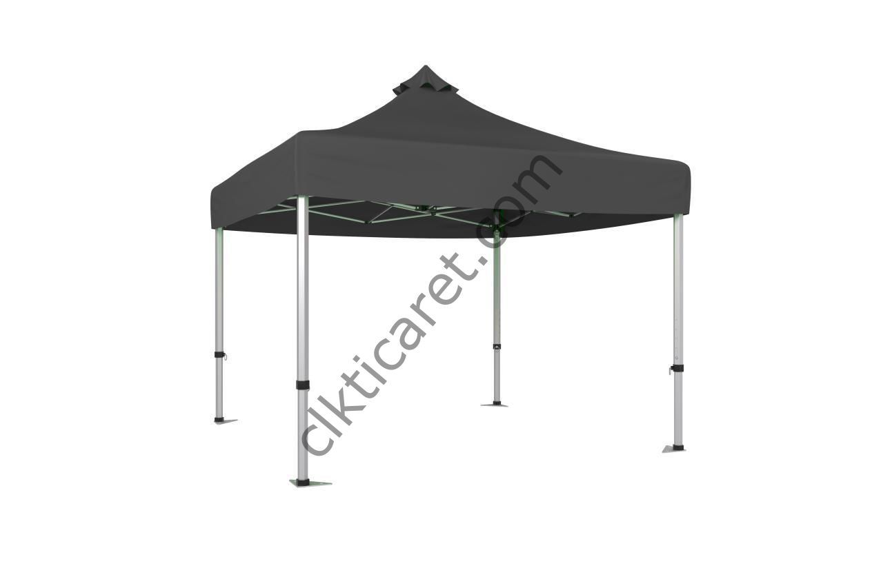 CLK 3x3 Katlanabilir Tente Gazebo Çadır 40mm Gazebo Çadır Gri
