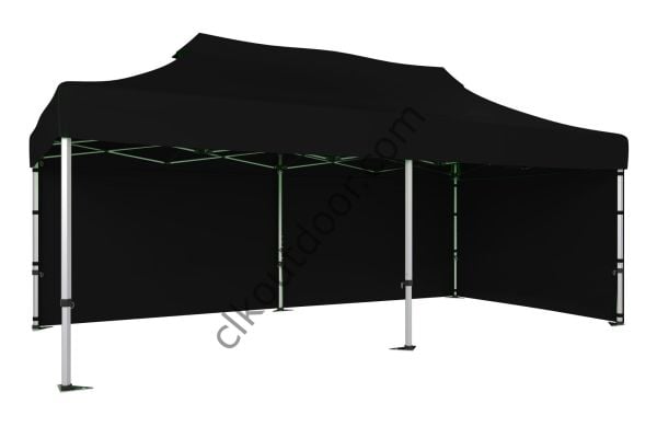 CLK 4x8 40 mm Katlanabilir Tente Gazebo Çadır Çardak Portatif 2 Yan Kapalı