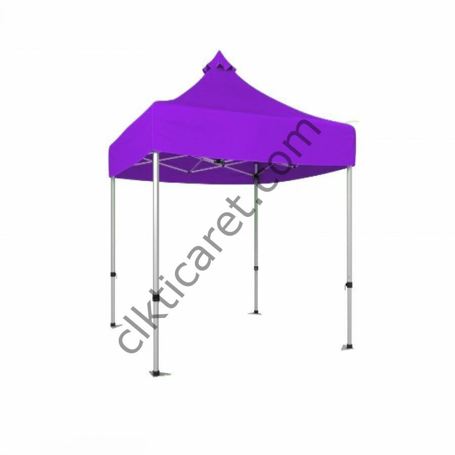 CLK 2x2 40mm Alüminyum Katlanabilir Tente Gazebo Çadır Lila