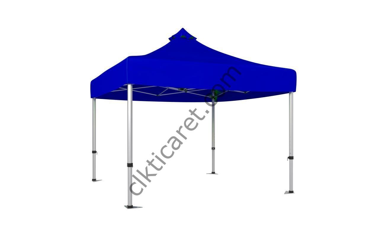 CLK 4x4 Katlanabilir Tente Gazebo Çadır 40mm Saks Mavi
