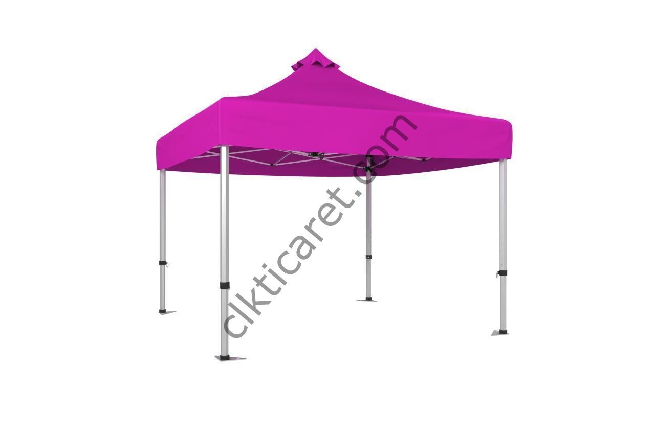 CLK 5x5 52mm Kalın Alüminyum Katlanabilir Tente Gazebo Çadır Gazebo Çadır Pembe