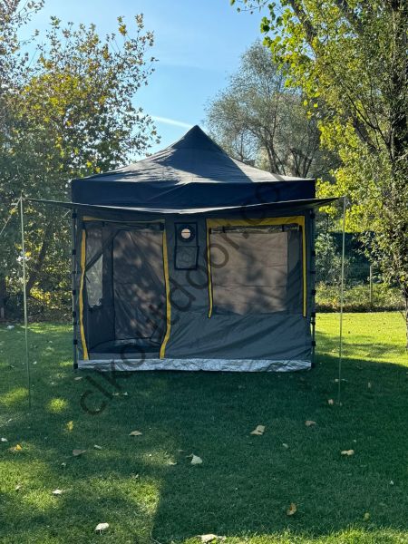 CLK 3x3 Metre 30mm Gazebo Katlanabilir Kamp Çadırı Portatif Tenteli Model Lacivert
