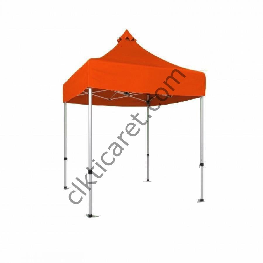 CLK 2x2 Katlanabilir Tente Gazebo Portatif Çadır Turuncu