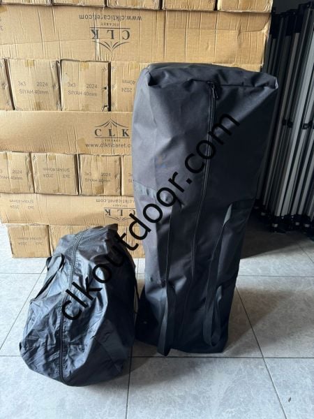 CLK 3x3 mt Yeni Nesil 2 Kapı 4 Pencere 40 mm Kısa Bagaj Boy 115 cm Gazebo Portatif Kamp Çadırı Gri Kamuflaj Desen