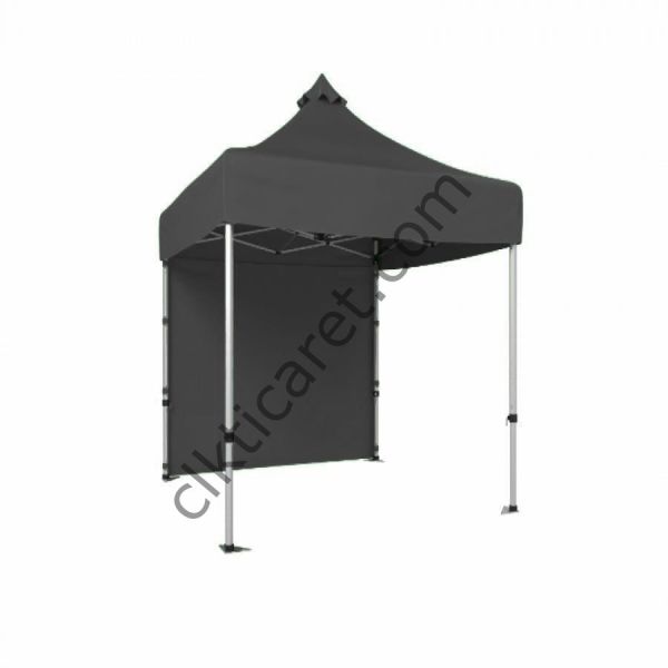 CLK 2x2 Katlanabilir Tente Gazebo Portatif Çadır Arkası Kapalı Gri