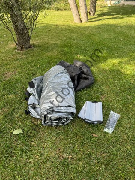 CLK 3x3 40 mm Profil Katlanır Gazebo Portatif  Kamp Çadır Antrasit Gri Saks Mavi