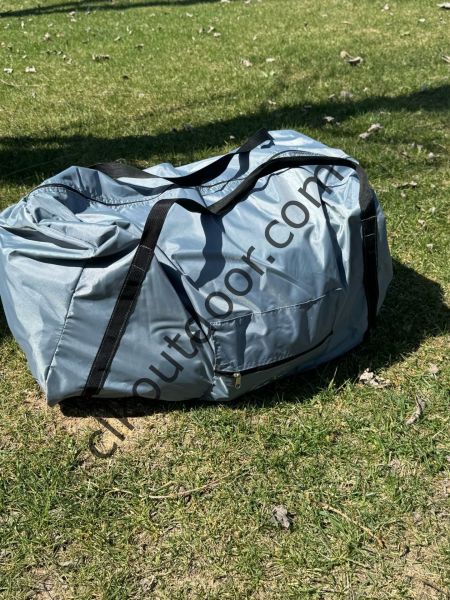 CLK 3x3 mt 40 mm Yeni Nesil 2 Kapı 4 Pencere Gazebo Portatif Kamp Çadırı Krem Açık Mavi (Turkuaz)