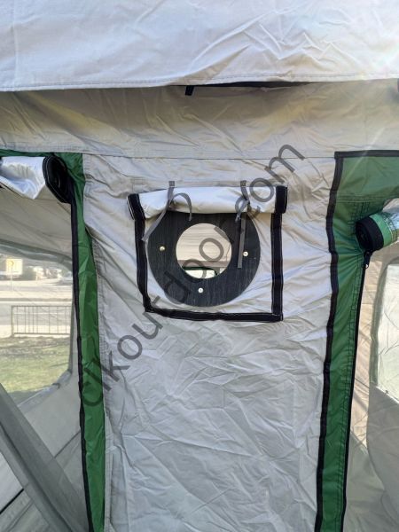 CLK 3x4,5 mt 40 mm İskelet Gazebo Portatif Kamp ve Karavan Çadırı Katlanabilir Tente Gri Bordo