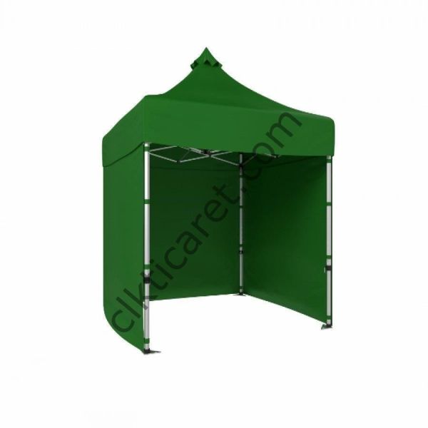 CLK 2x2 Katlanabilir Tente Gazebo Portatif Çadır 3 Yan Kapalı Benetton Yeşil