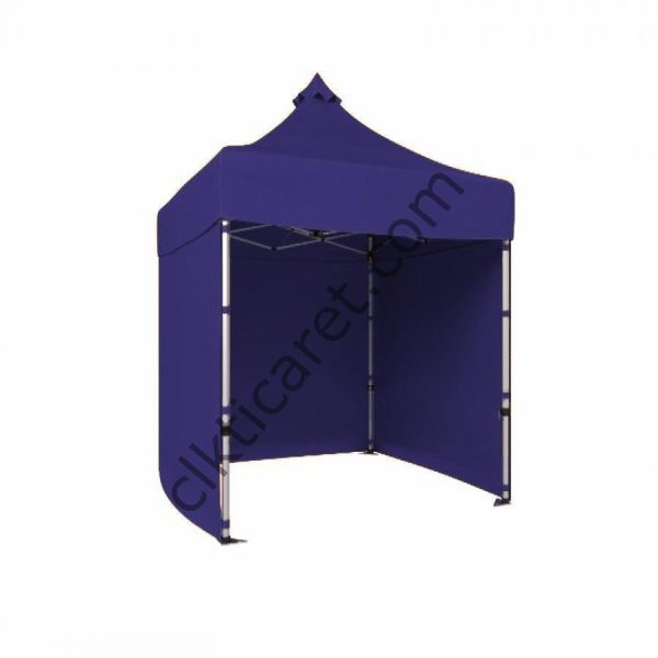 CLK 2x2 Katlanabilir Tente Gazebo Portatif Çadır 3 Yan Kapalı Lacivert