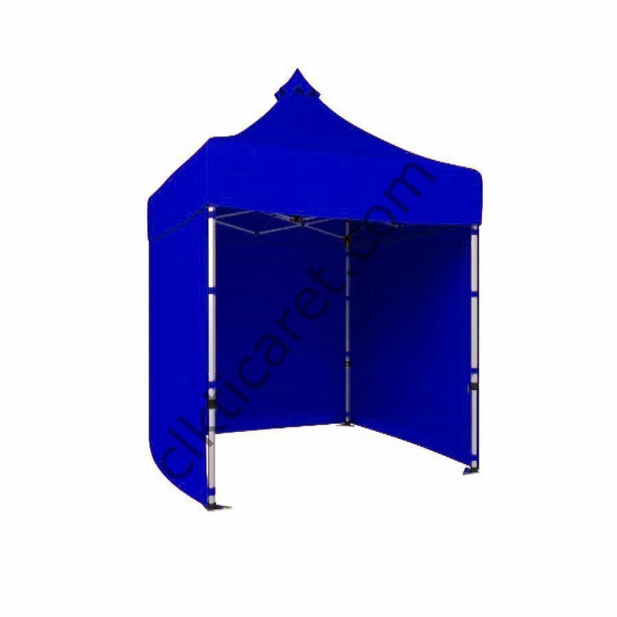 CLK 2x2 Katlanabilir Tente Gazebo Portatif Çadır 3 Yan Kapalı Saks Mavi