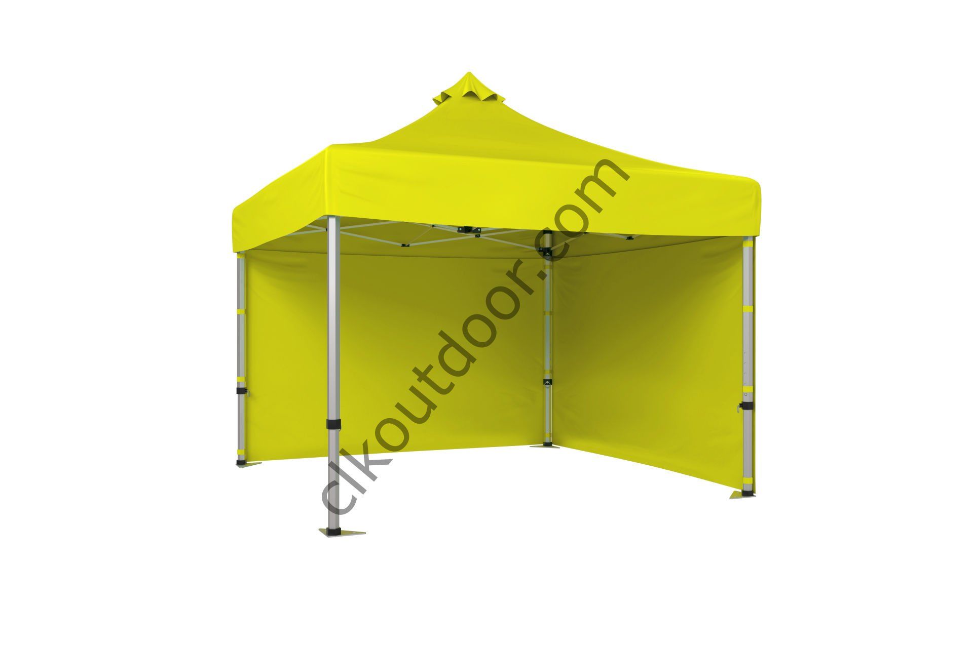 CLK 3x3 Metre Kısa Bagaj Boy 115 cm Katlanabilir Gazebo Çadır 2 Yan Perdeli Sarı