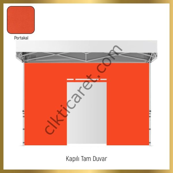 CLK 2x2 Katlanabilir Tente Gazebo Portatif Çadır 3 Yan Kapalı 1 Kapılı Lila