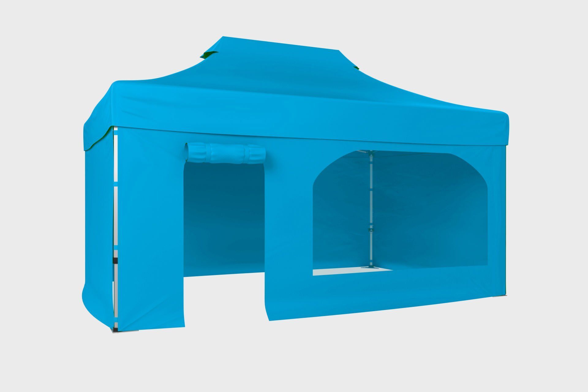 CLK 2,5x3,75 40 mm Katlanabilir Tente Gazebo Çadır Gazebo Çadır 3 Yan Kapalı 1 Yan Kapı ve Pencereli
