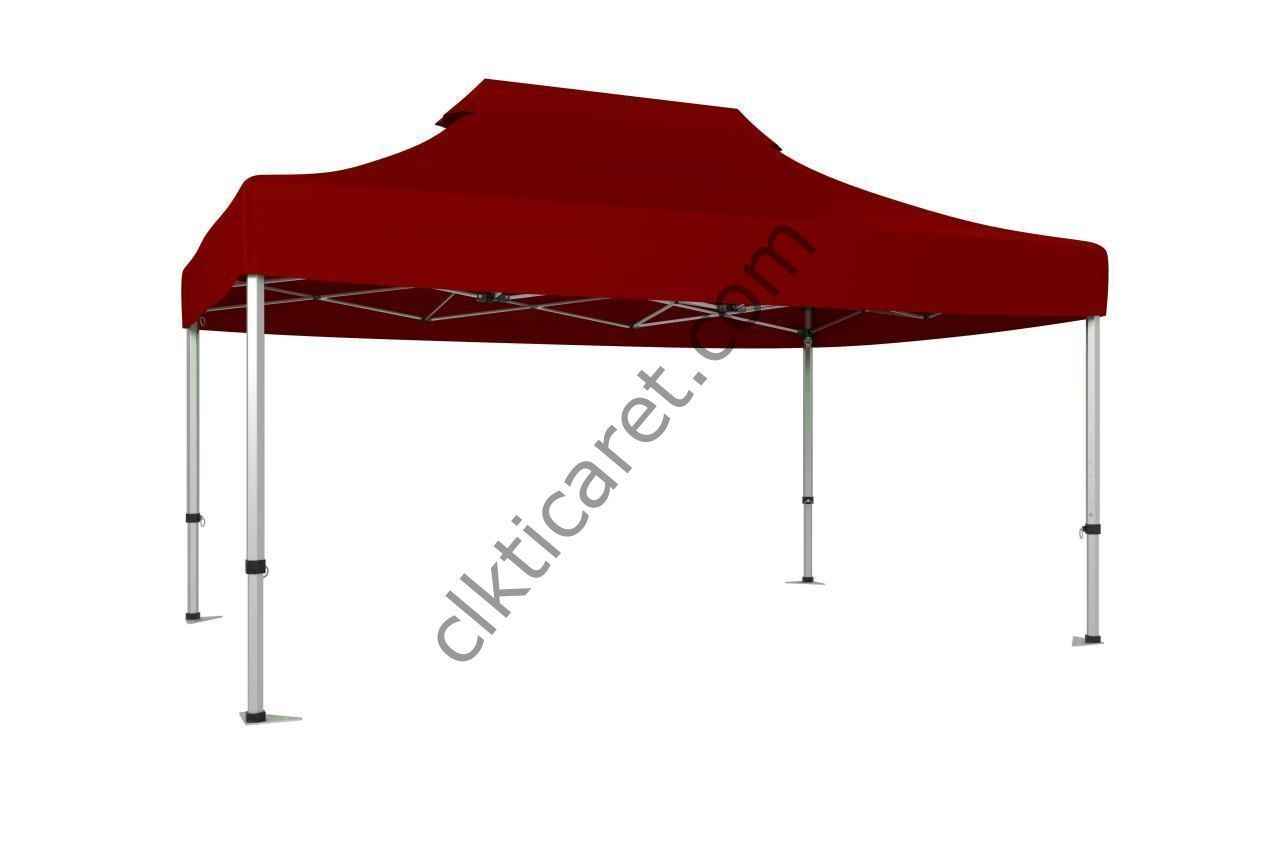 CLK 2,5x3,75 mt 40 mm Katlanabilir Tente Gazebo Çadır Bordo