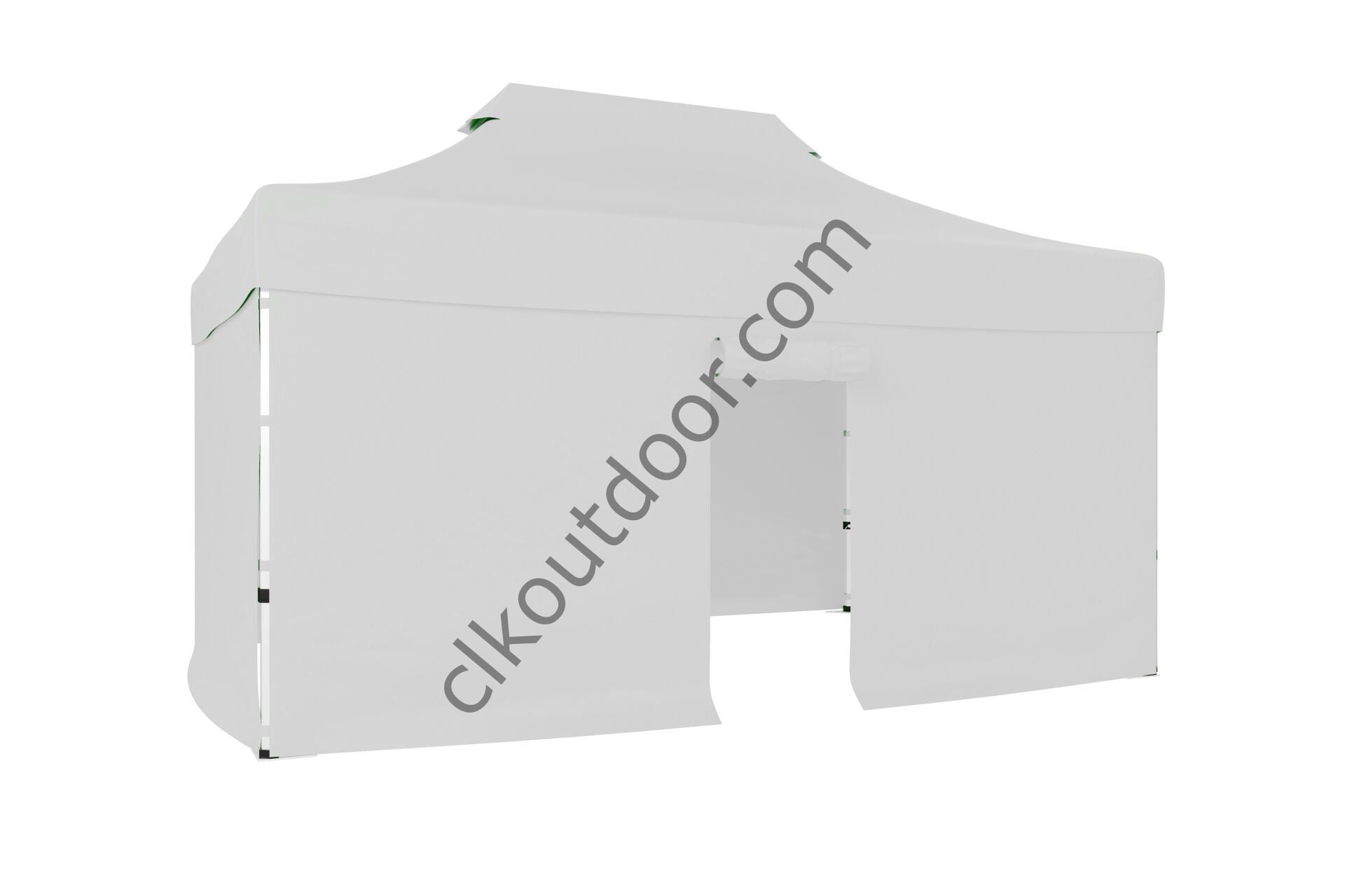 CLK 4x6 40 mm Katlanabilir Tente Gazebo Çadır Gazebo Çadır 3 Yan Kapalı 1 Kapılı Beyaz