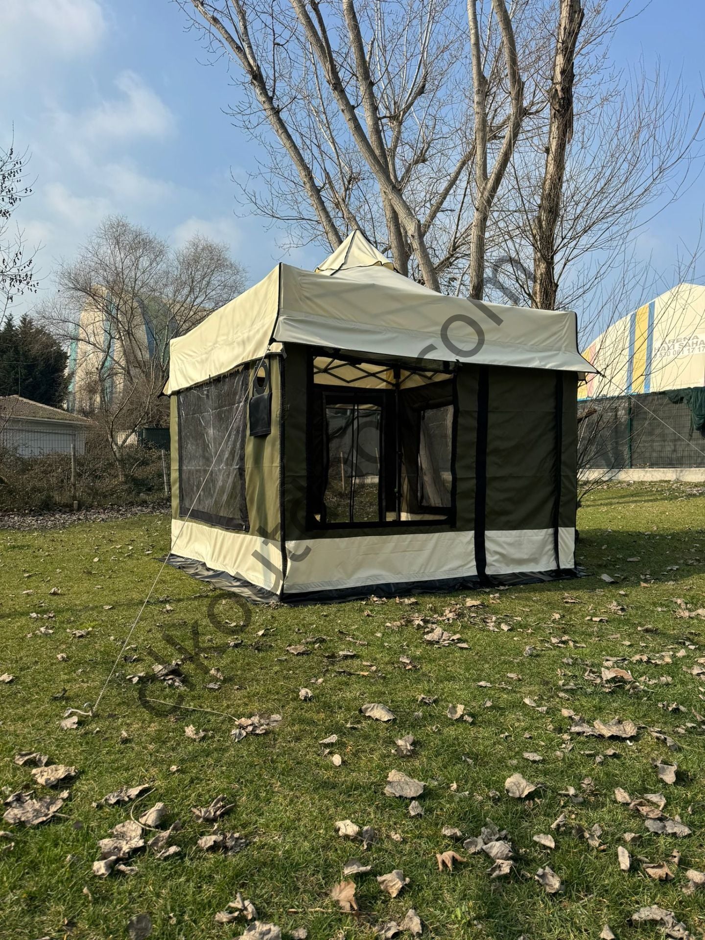 CLK 3x3 Karavan Çadırı Kış Bahçesi Portatif Katlanabilir Tente