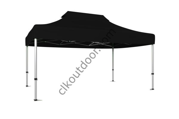 CLK 4x6 40 mm Katlanabilir Tente Portatif Gazebo Çadır Siyah