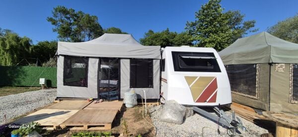 CLK 3x4,5 mt Karavan Çadırı Portatif Katlanabilir Gazebo Tente Kış Bahçesi