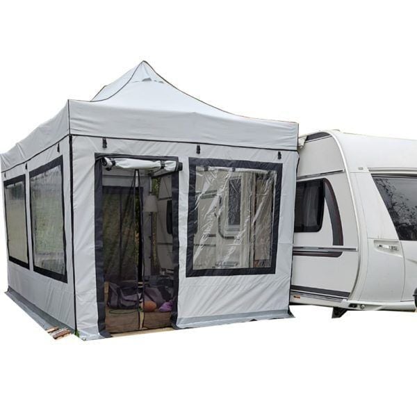 CLK 3x4,5 mt Karavan Çadırı Portatif Katlanabilir Gazebo Tente Kış Bahçesi