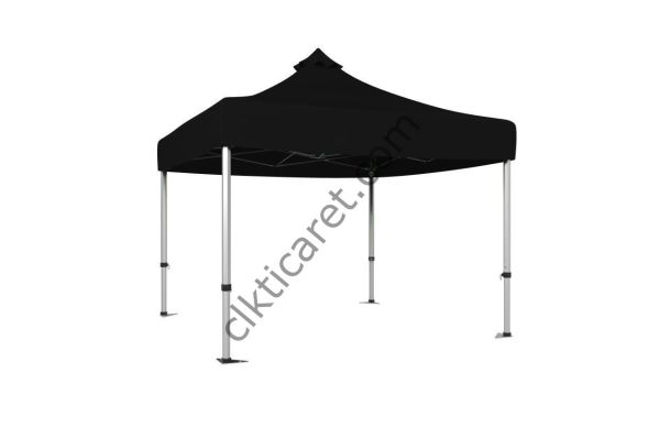 CLK 3x3 mt 40mm Alüminyum Katlanabilir Tente Portatif Gazebo Çadır Siyah