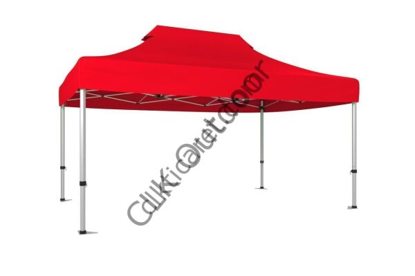 CLK 2x3 mt 40 mm Katlanabilir Tente Gazebo Çadır Kırmızı