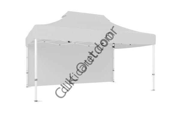 CLK 2x3 40 mm Katlanabilir Tente Gazebo Çadır Gazebo Çadır Arkası Kapalı Beyaz