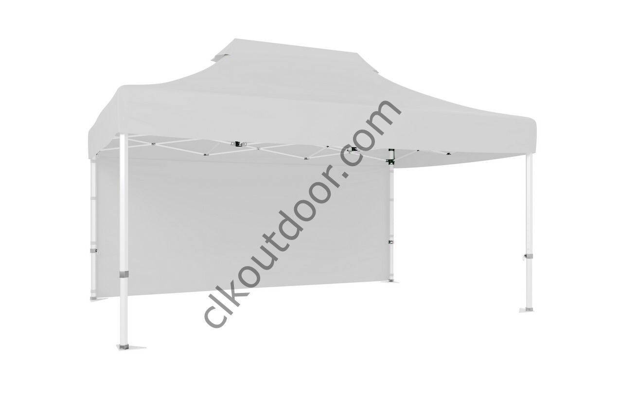 CLK 4x6 40 mm Katlanabilir Tente Gazebo Çadır Gazebo Çadır Arkası Kapalı Beyaz