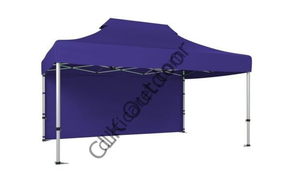 CLK 2x3 40 mm Katlanabilir Tente Gazebo Çadır Gazebo Çadır Arkası Kapalı Lacivert