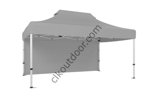 CLK 4x6 40 mm Katlanabilir Tente Gazebo Çadır Gazebo Çadır Arkası Kapalı Açık Gri