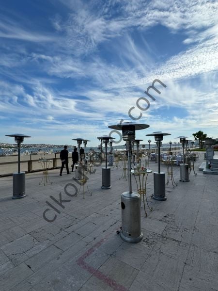 CLK Palmiye Soba Kiralık Tüplü Mantar Şapkalı Ortam Bahçe Isıtıcısı Kiralama