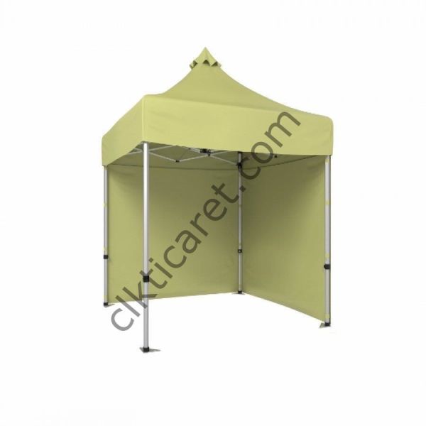 CLK 2x2 Katlanabilir Tente Gazebo Portatif Çadır 30 mm 2 Yan Kapalı Krem