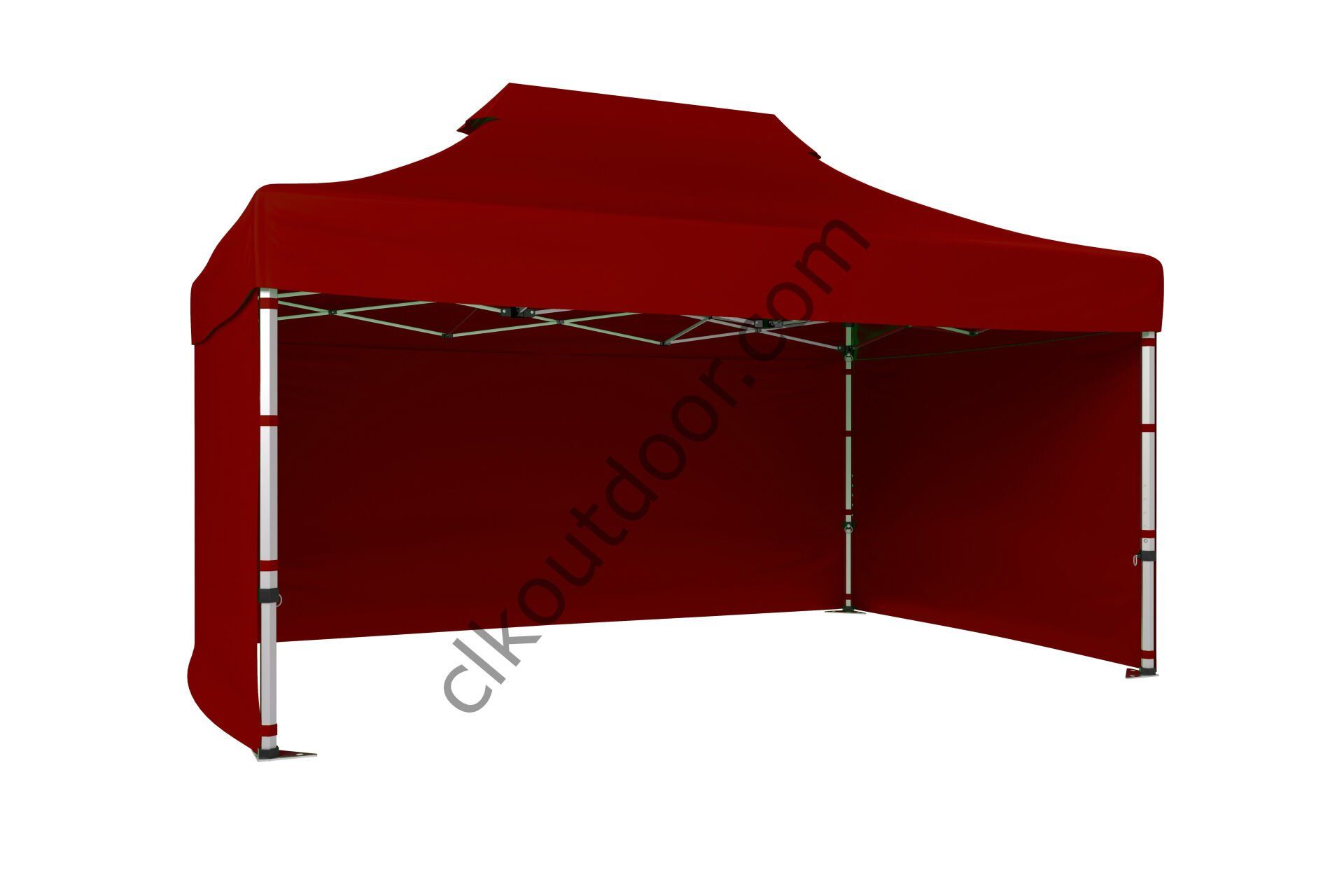 CLK 4x6 40 mm Katlanabilir Tente Gazebo Çadır Gazebo Çadır 3 Yan Kapalı Bordo
