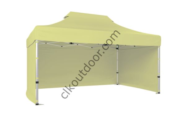 CLK 4x6 40 mm Katlanabilir Tente Gazebo Çadır Gazebo Çadır 3 Yan Kapalı Krem