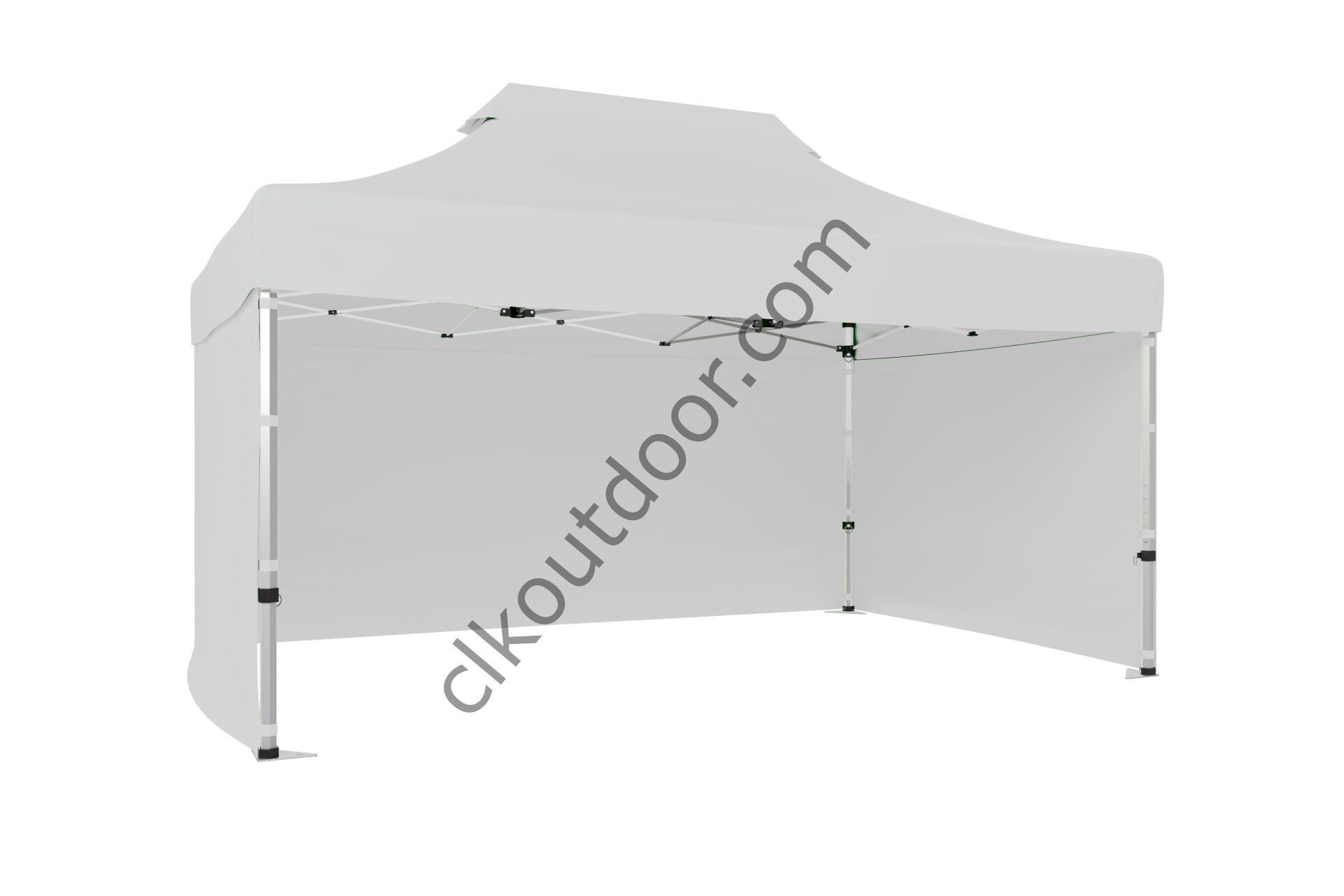 CLK 4x6 40 mm Katlanabilir Tente Gazebo Çadır Gazebo Çadır 3 Yan Kapalı Beyaz