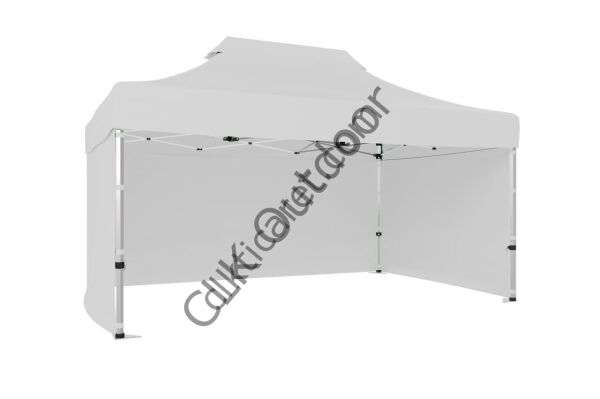 CLK 2x3 40 mm Katlanabilir Tente Gazebo Çadır Gazebo Çadır 3 Yan Kapalı Beyaz