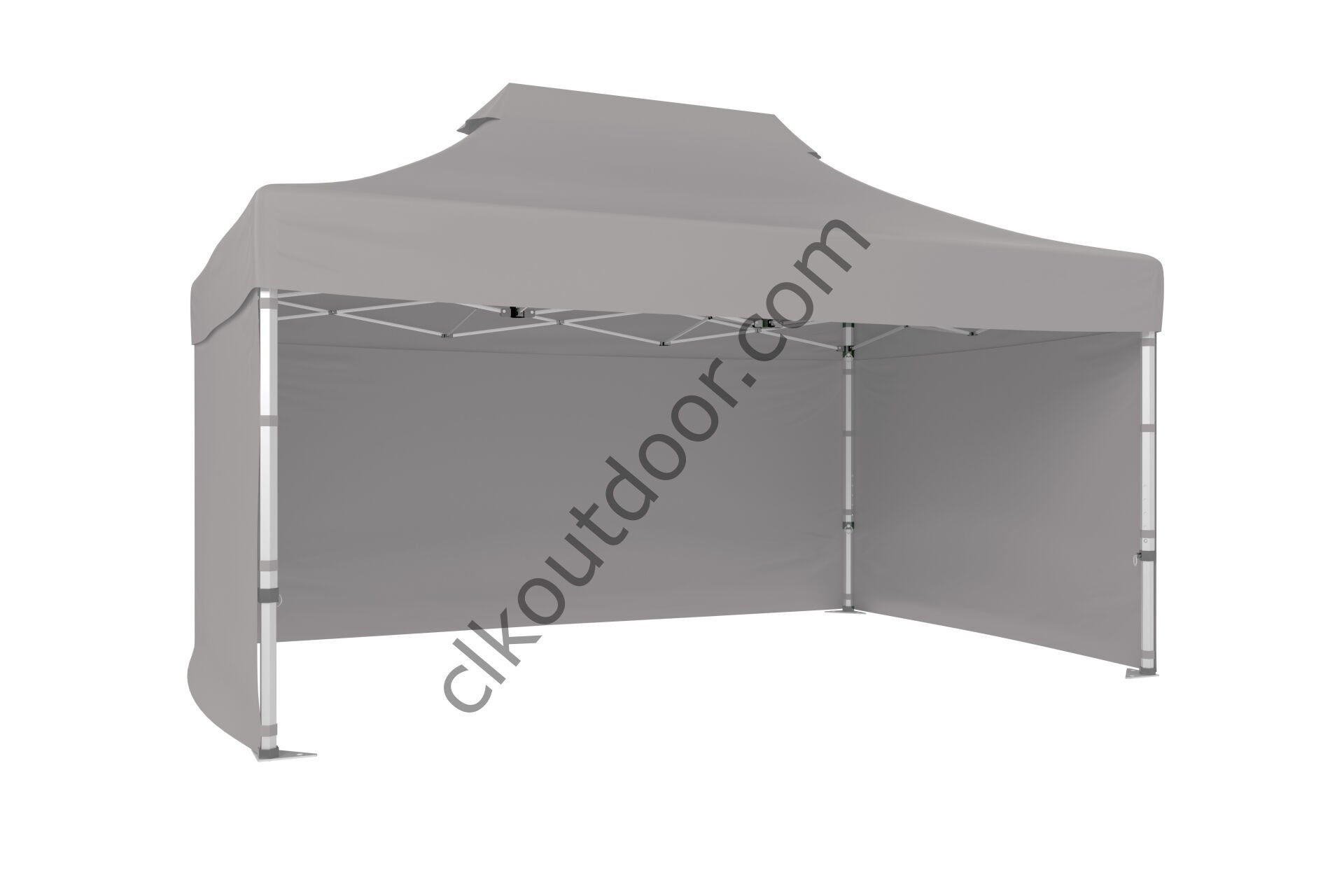 CLK 4x6 40 mm Katlanabilir Tente Gazebo Çadır Gazebo Çadır 3 Yan Kapalı Açık Gri