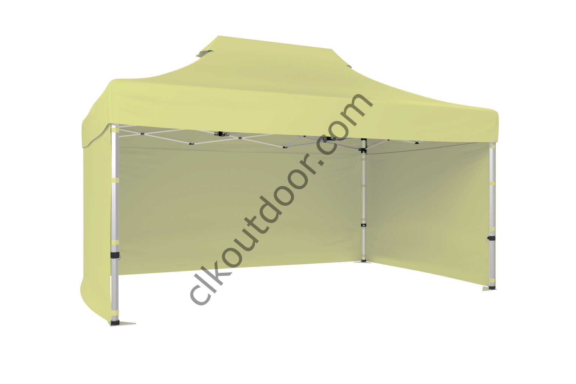 CLK 4x6 40 mm Katlanabilir Tente Gazebo Çadır Gazebo Çadır 3 Yan Kapalı Bej