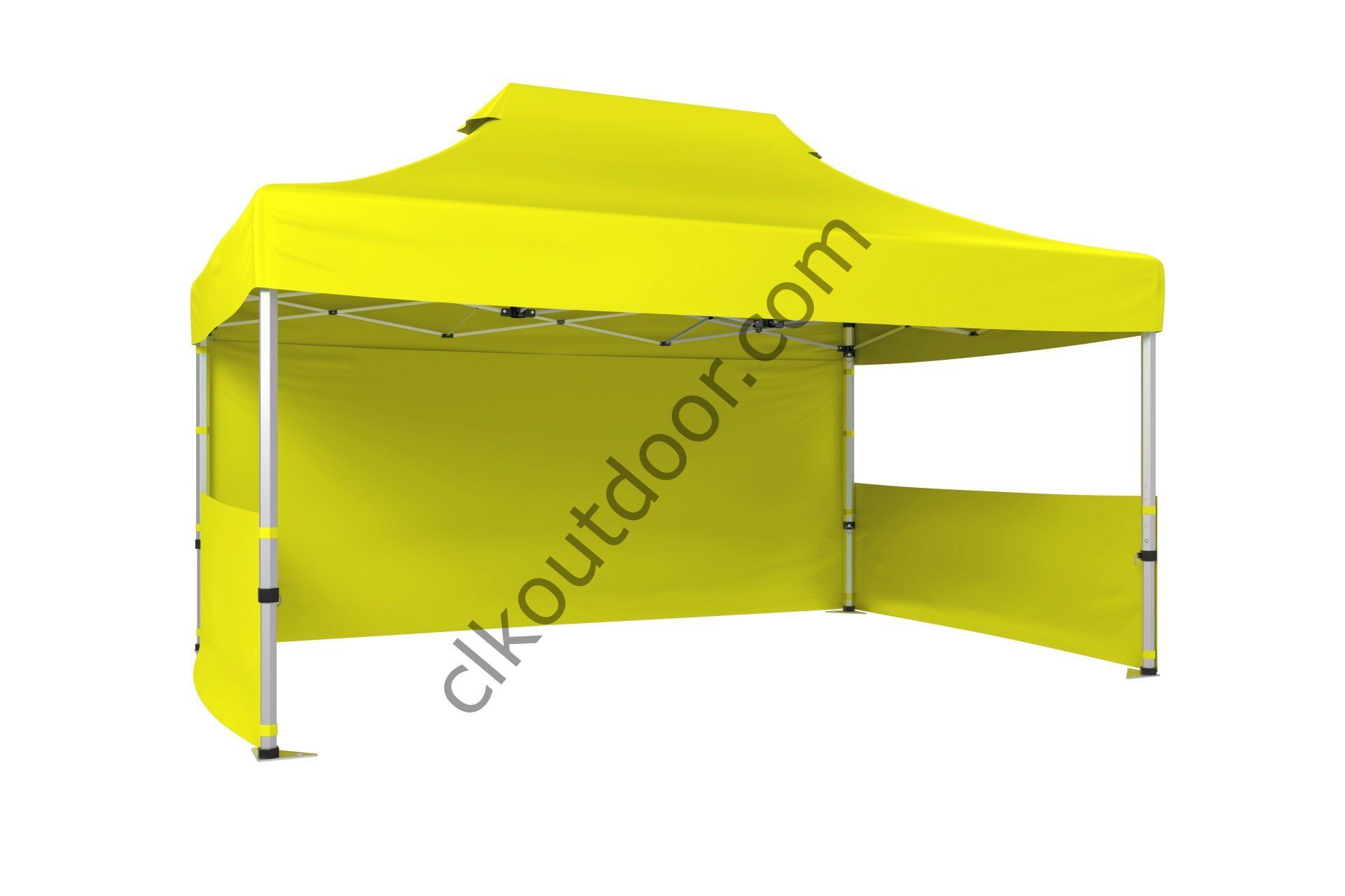 CLK 4x6 40 mm Katlanabilir Tente Gazebo Çadır Gazebo Çadır 1 Tam Duvar 2 Yarım Duvar Sarı