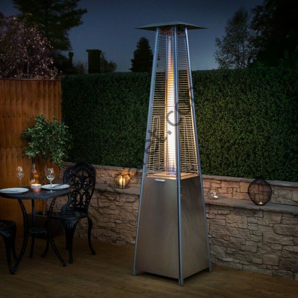 CLK Piramit Soba Inox Paslanmaz Tüplü Dekoratif Bahçe Isıtıcısı