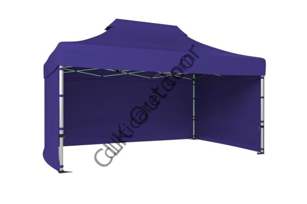 CLK 2x3 40 mm Katlanabilir Tente Gazebo Çadır Gazebo Çadır 3 Yan Kapalı Lacivert