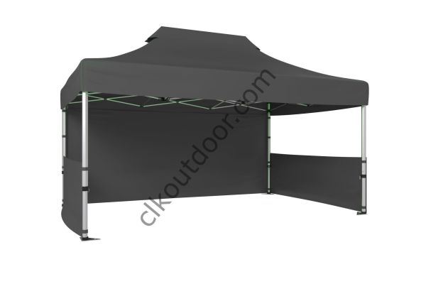 CLK 4x6 40 mm Katlanabilir Tente Gazebo Çadır Gazebo Çadır 1 Tam Duvar 2 Yarım Duvar Gri
