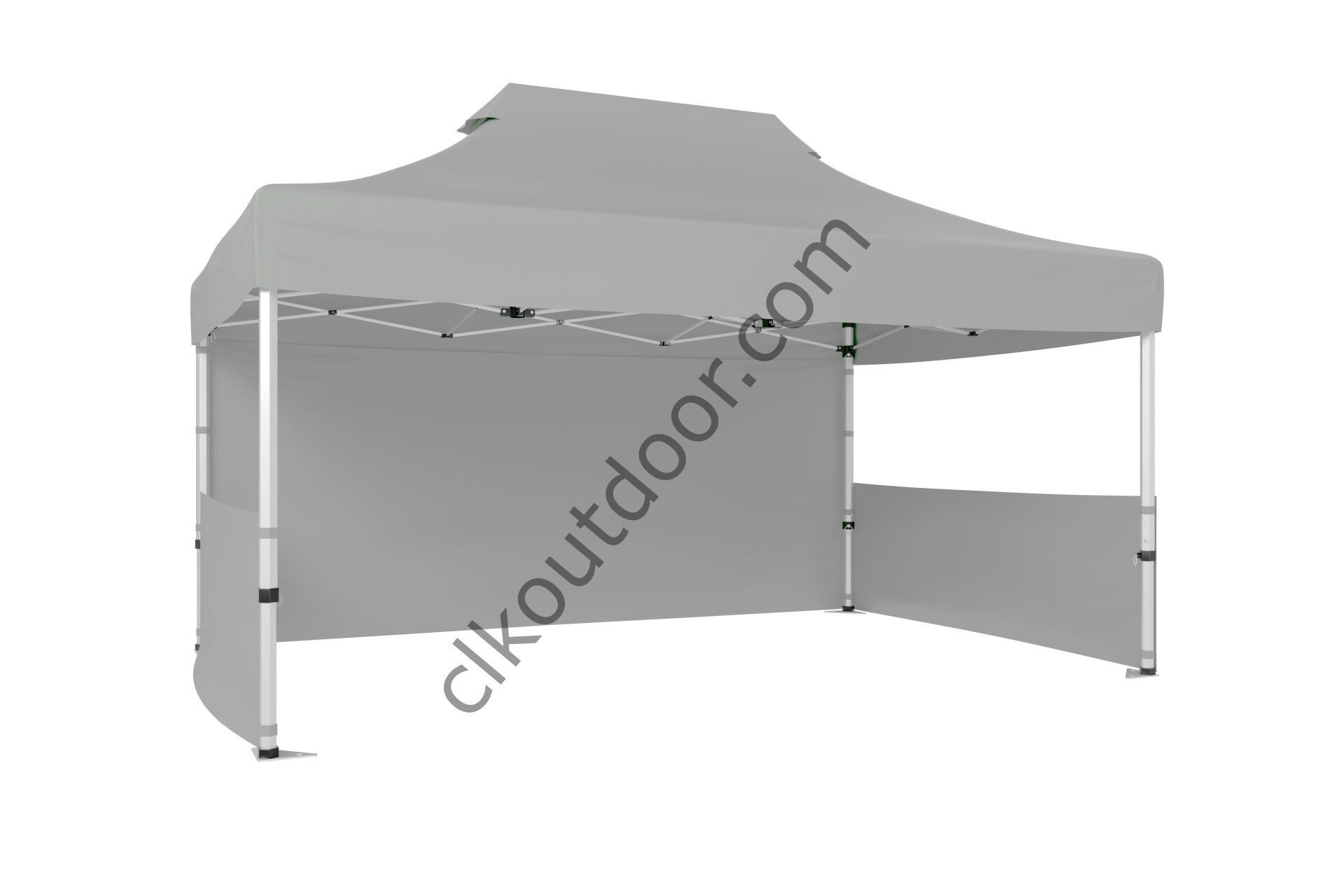CLK 4x6 40 mm Katlanabilir Tente Gazebo Çadır Gazebo Çadır 1 Tam Duvar 2 Yarım Duvar Açık Gri