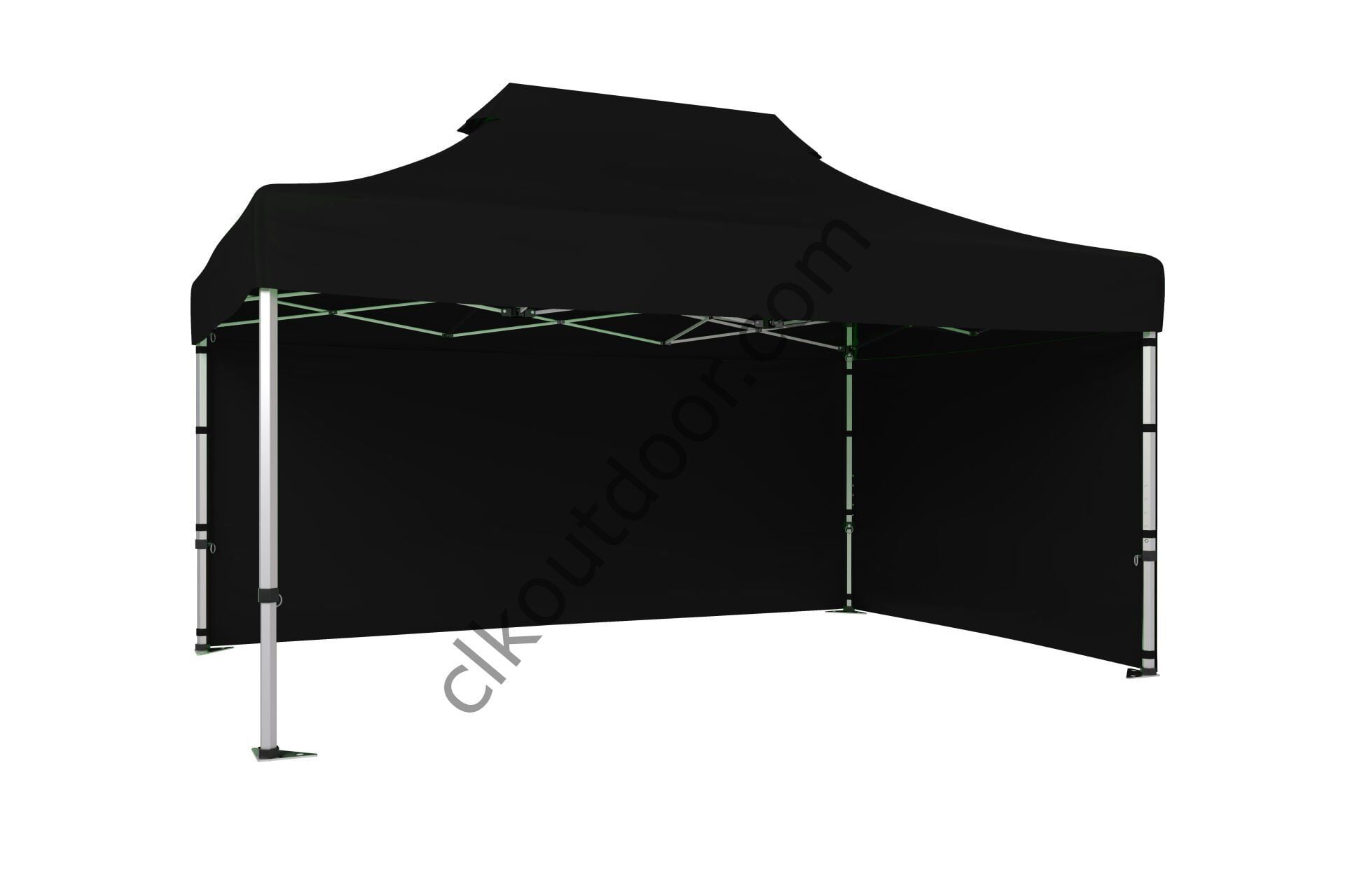 CLK 4x6 40 mm Katlanabilir Tente Gazebo Çadır Gazebo Çadır 2 Yan Kapalı Siyah
