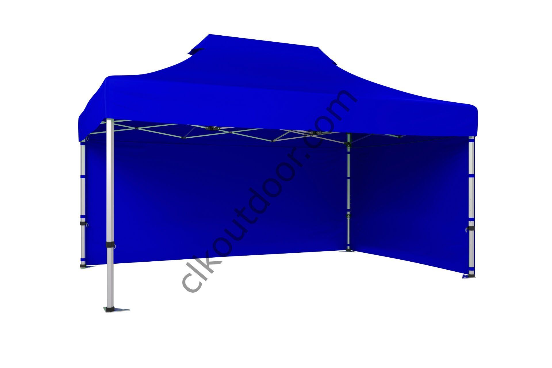 CLK 4x6 40 mm Katlanabilir Tente Gazebo Çadır Gazebo Çadır 2 Yan Kapalı Saks Mavi