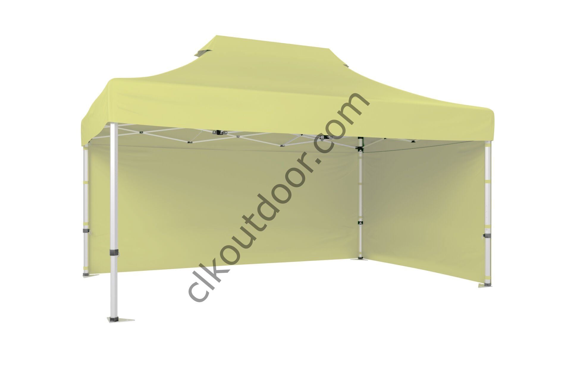 CLK 4x6 40 mm Katlanabilir Tente Gazebo Çadır Gazebo Çadır 2 Yan Kapalı Krem