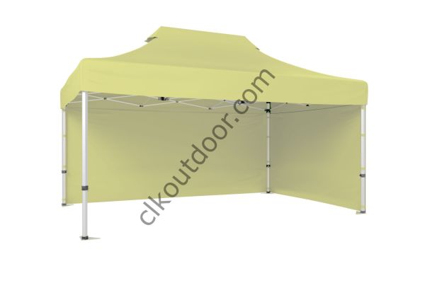 CLK 4x6 40 mm Katlanabilir Tente Gazebo Çadır Gazebo Çadır 2 Yan Kapalı Krem